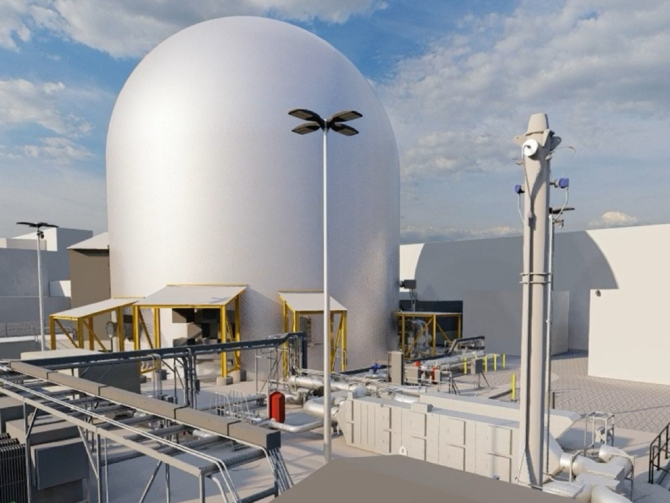 Exterior of the DOME microreactor test bed at Idaho National Laboratory.